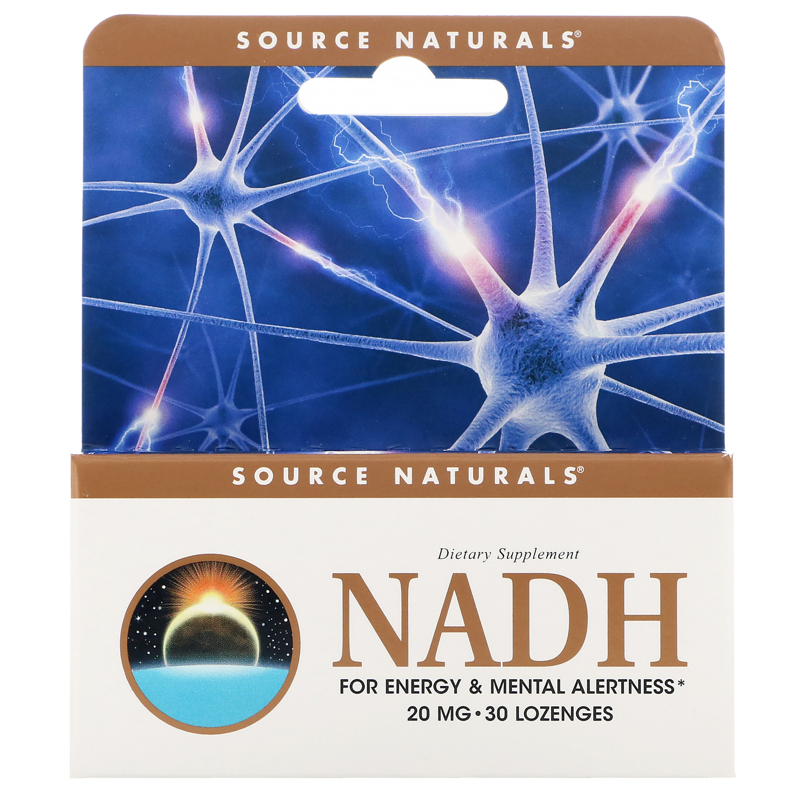 Comprar Source Naturals, NADH, 20 mg, 30 Comprimidos Sublinguais