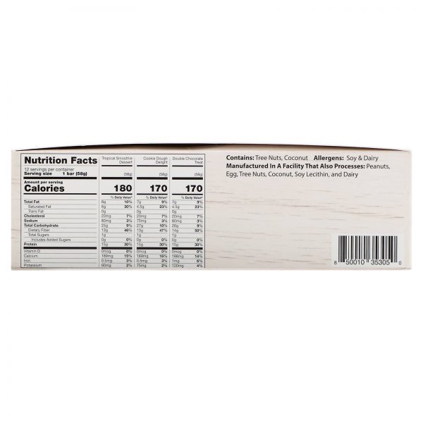 Comprar Dr. Murray's, Superfoods Protein Bars, Whey Protein Combo Pack, 12 Bars, 2.05 oz (58 g) Each - Imagem 4