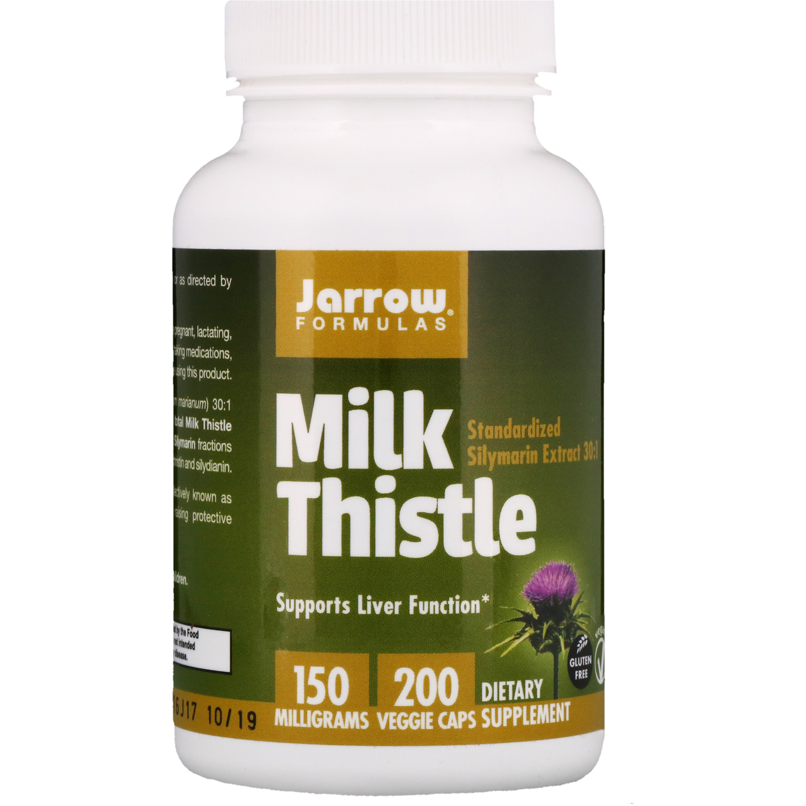 Comprar Jarrow Formulas, Cardo-mariano, 150 mg, 200 Cápsulas Vegetais