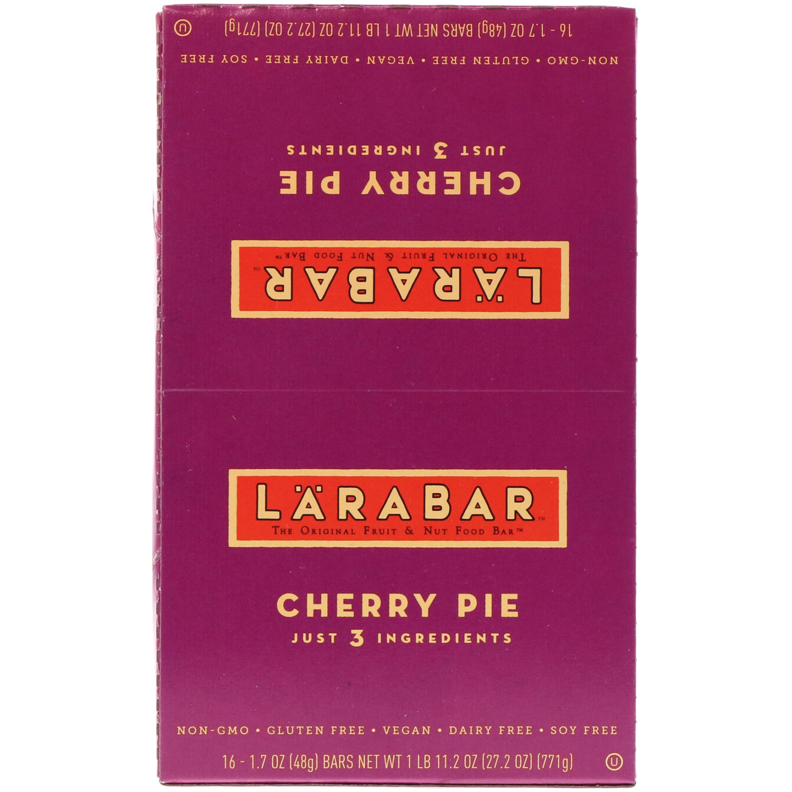 Comprar Larabar, The Original Fruit & Nut Food Bar, Cherry Pie, 16 Bars, 1.7 oz (48 g) Each - Imagem 2