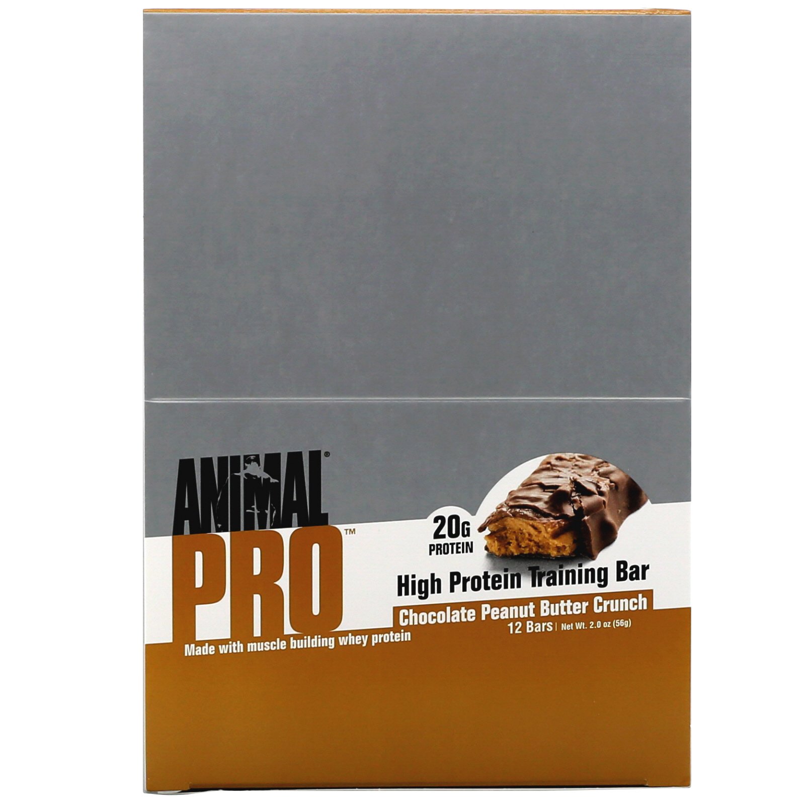 Comprar Universal Nutrition, Animal Pro, High Protein Training Bar, Chocolate Peanut Butter Crunch, 12 Bars, 2.0 oz (56 g) - Imagem 2