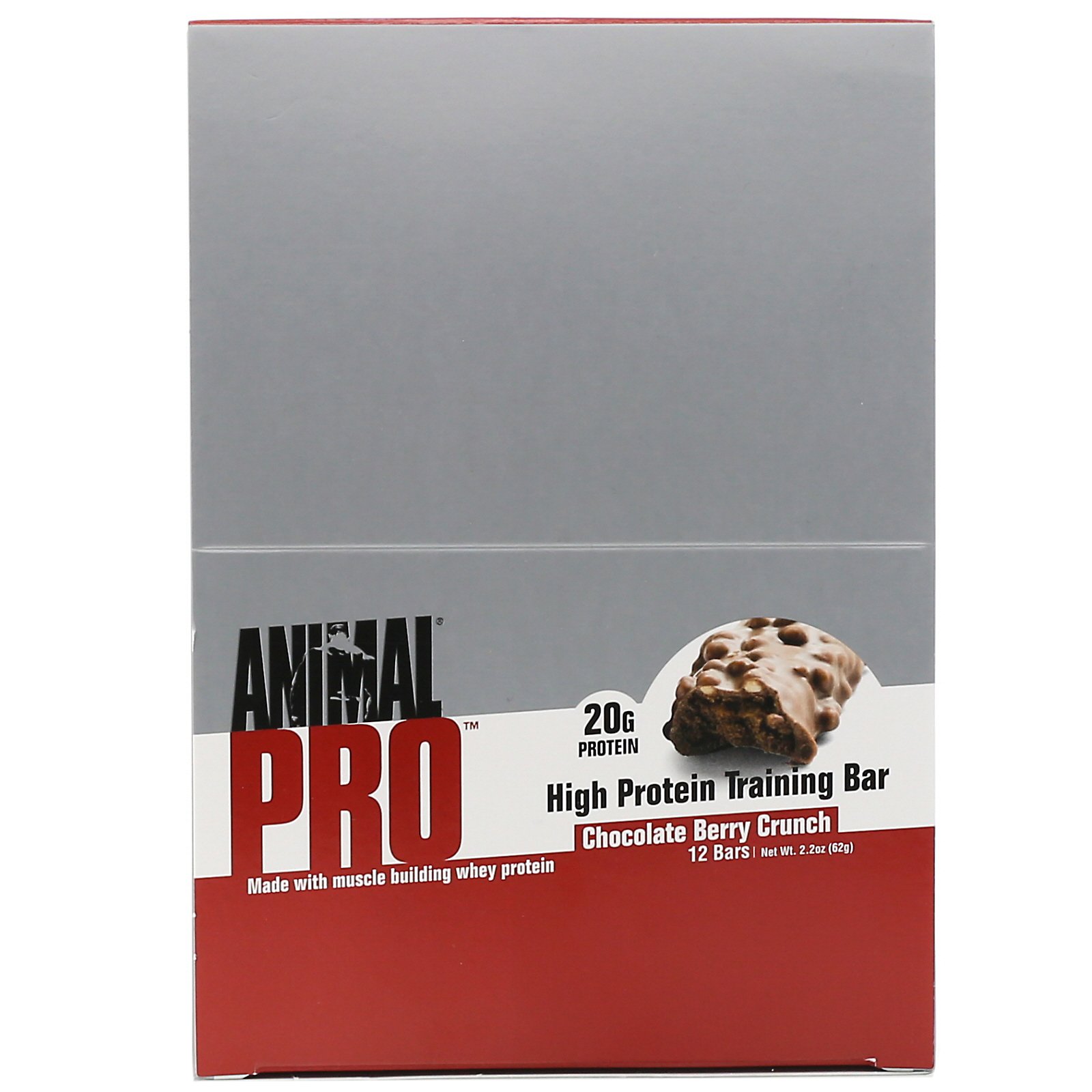 Comprar Universal Nutrition, Animal Pro, High Protein Training Bar, Chocolate Berry Crunch, 12 Bars, 2.2 oz (62 g) - Imagem 2