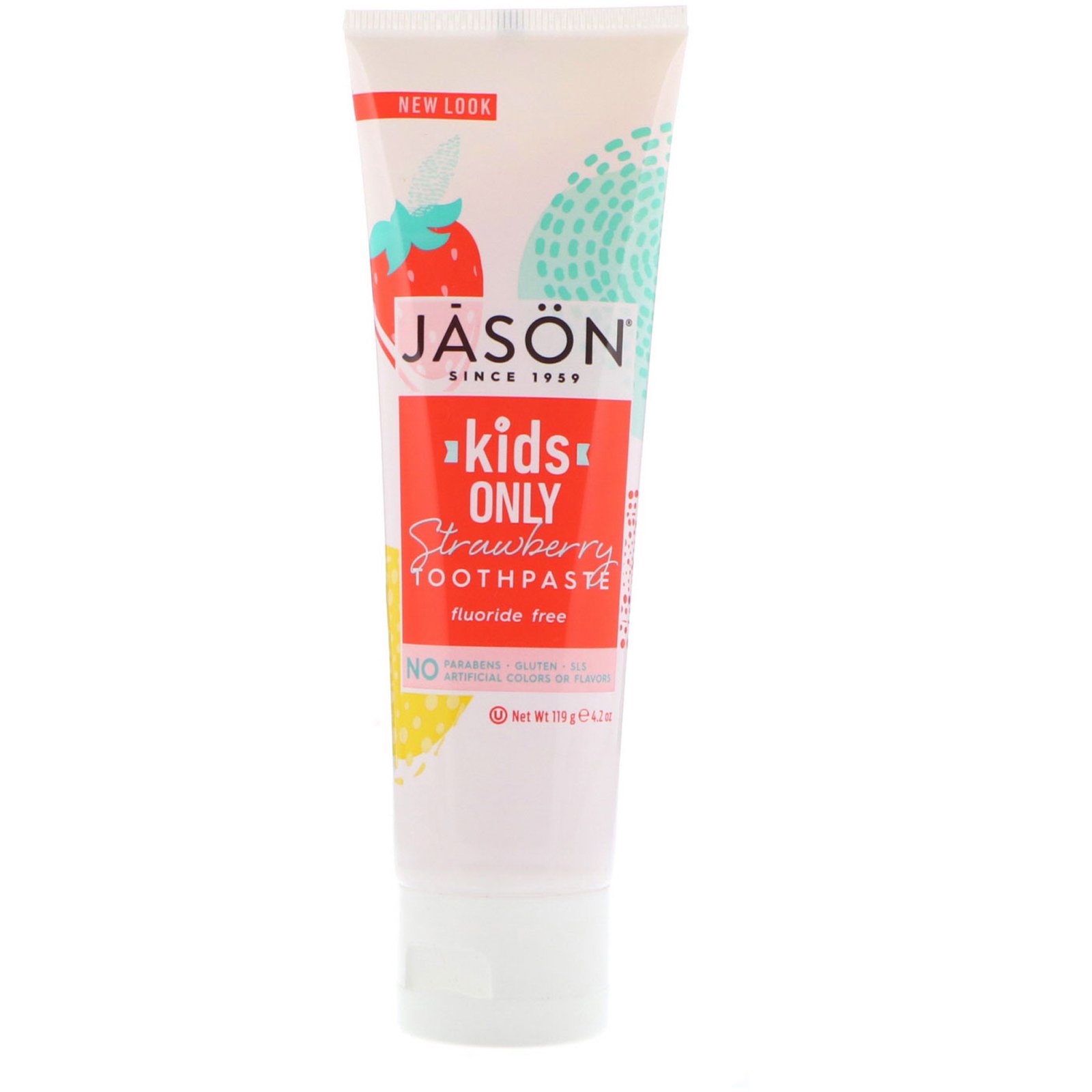 Comprar Jason Natural, Kids Only! Creme dental, Morango, 119 g (4,2 oz)