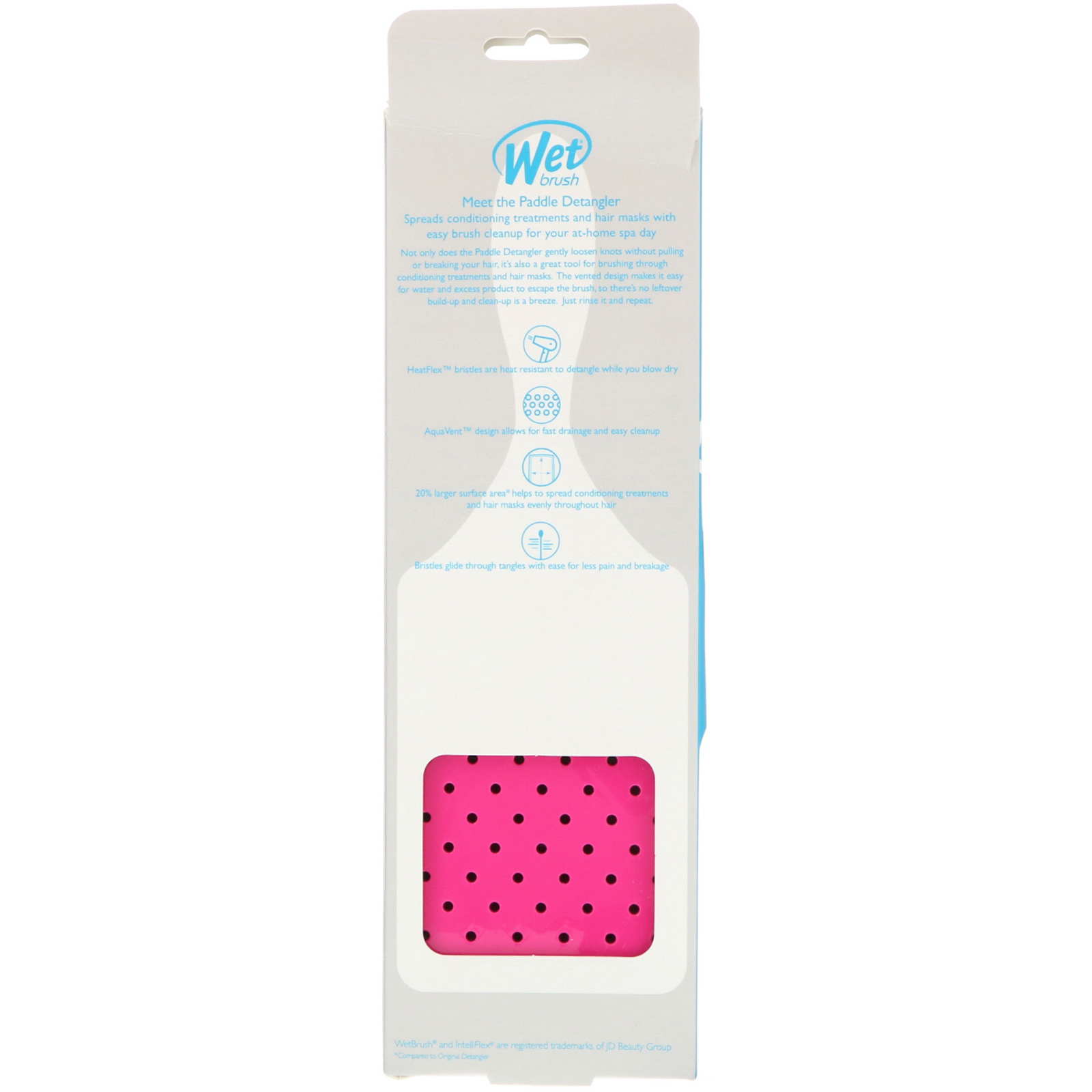 Comprar Wet Brush, Escova Desembaraçadora Larga, Rosa, 1 Escova - Imagem 3