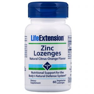 Comprar Life Extension, Drágeas de Zinco, Sabor Cítrico-Laranja Natural, 60 Drágeas Vegetarianas