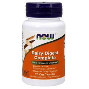 Comprar Now Foods, Laticínio Digest Complete - 90 Cápsulas Vegetarianas
