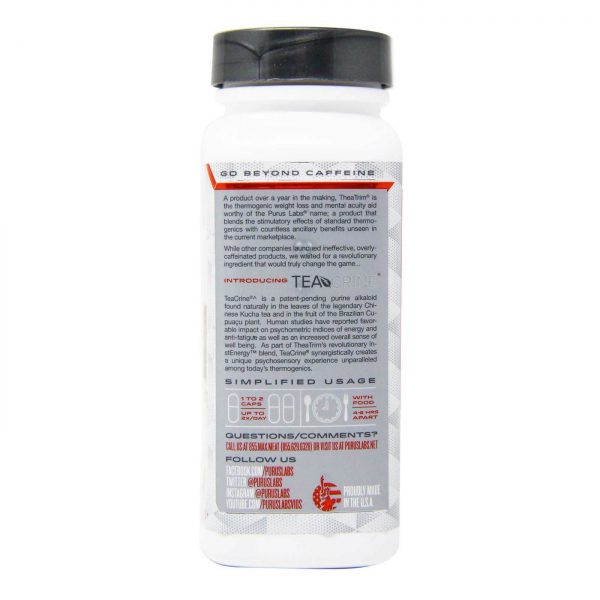 Comprar Purus Labs, TheaTrim® Termogênico Avançado - 60 Cápsulas em Gel - Imagem 4