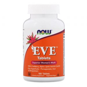 Comprar Now Foods, Eve Multivitamínico para as mulheres- 180 Tabletes