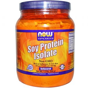 Comprar Now Foods, Proteína de Soja Isolada, Sem Sabor - 544 g (1.2 lb)
