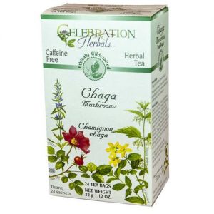 Comprar Celebration Herbals, Chá de Cogumelos Chaga - 24 Saquinhos de Chá