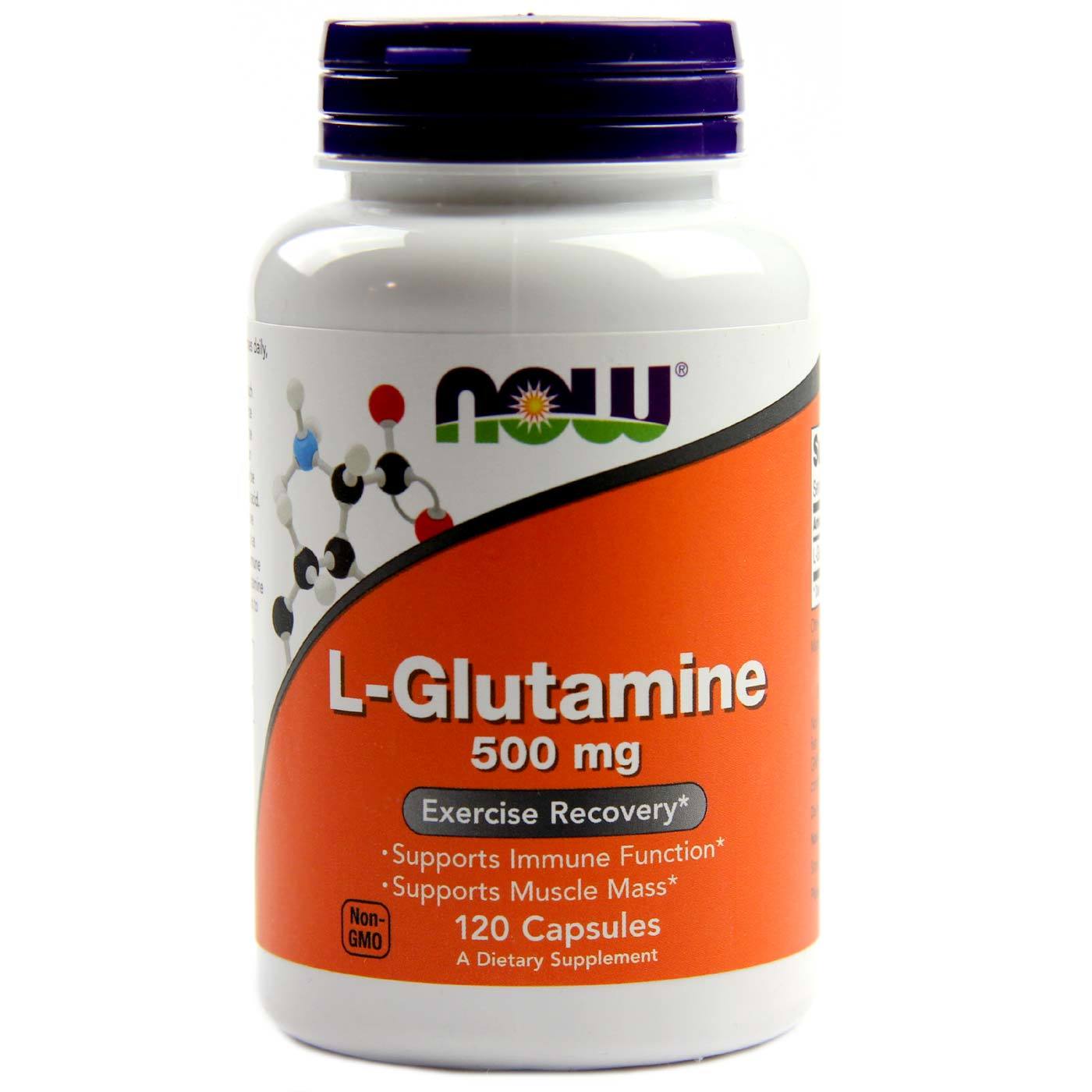 Comprar Now Foods, L-Glutamina 500 mg - 120 Cápsulas