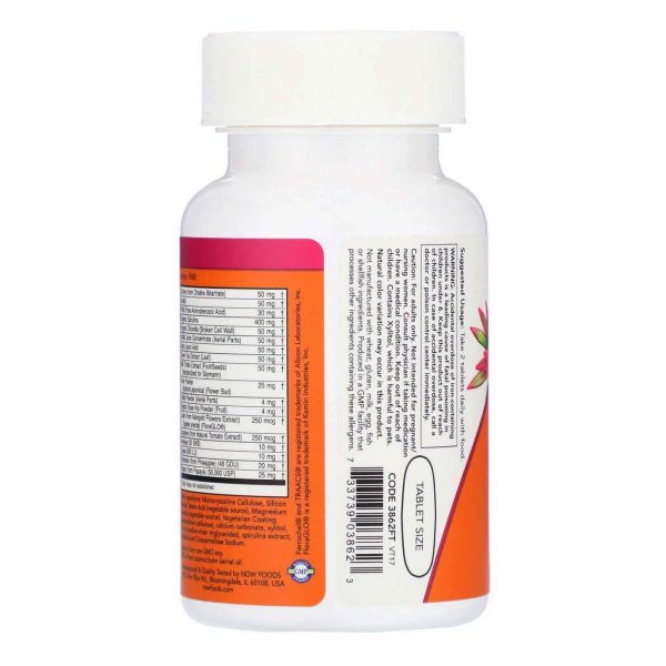 Comprar Now Foods Especial Dois multi com 850 mg superaLimantos verdes 90 Tabletes - Imagem 4