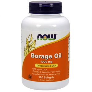 Comprar Now Foods, Óleo de Borragem 1000 mg GLA 240 mg - 120 Cápsulas em Gel