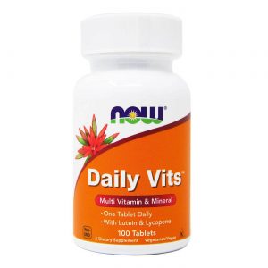 Comprar Now Foods, Daily Vits Multivitamínico e Mineral - 100 Tabletes