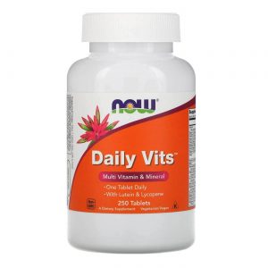 Comprar Now Foods, Daily Vits™ Multivitaminas e Minerais - 250 Tabletes