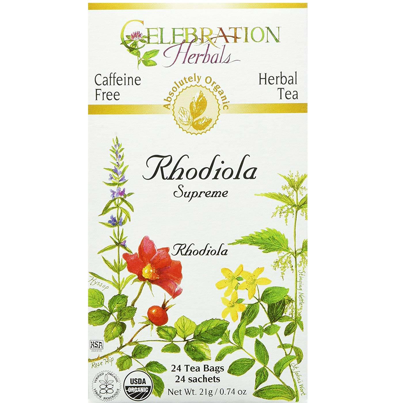 Comprar Celebration Herbals Tea, Chá de Rodiola Supreme - 24 Saquinhos de Chá