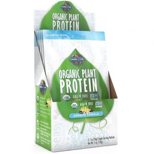 Comprar Garden of Life, Proteína Vegetal Orgânica, Baunilha Suave - 5 Pacotes (26g Cada) 130g Total