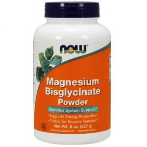 Comprar Now Foods, Bisglicinato de Magnésio em Pó - 227 g