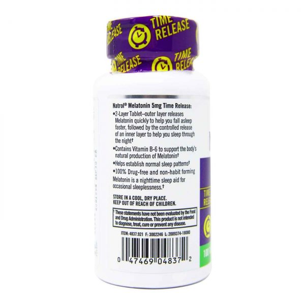 Comprar Natrol Melatonina 5mg Liberação Lenta - 100 Tabletes - Imagem 4