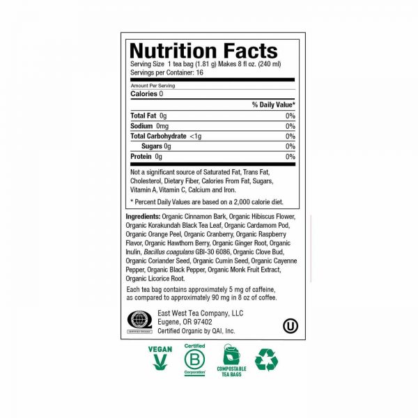 Comprar Yogi Tea Organic, Equilíbrio Probiótico da Especiaria com Canela - 16 Saquinhos de Chá - Imagem 5