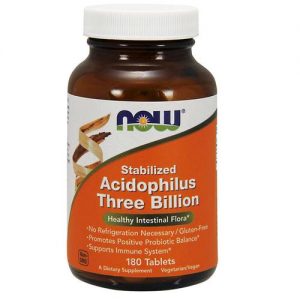 Comprar Now Foods, Acidophilus 3 Bilhões - 180 Tabletes