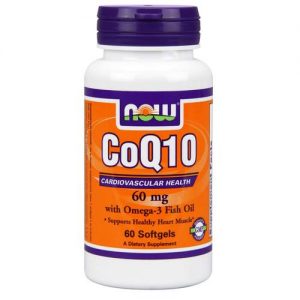 Comprar CoQ10 60 mg com Omega 3, óleo de peixe e Lecitina - Now Foods - 60 Cápsulas