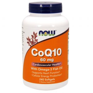 Comprar CoQ10 60 mg com Omega 3, óleo de peixe e Lecitina - Now Foods - 240 Cápsulas