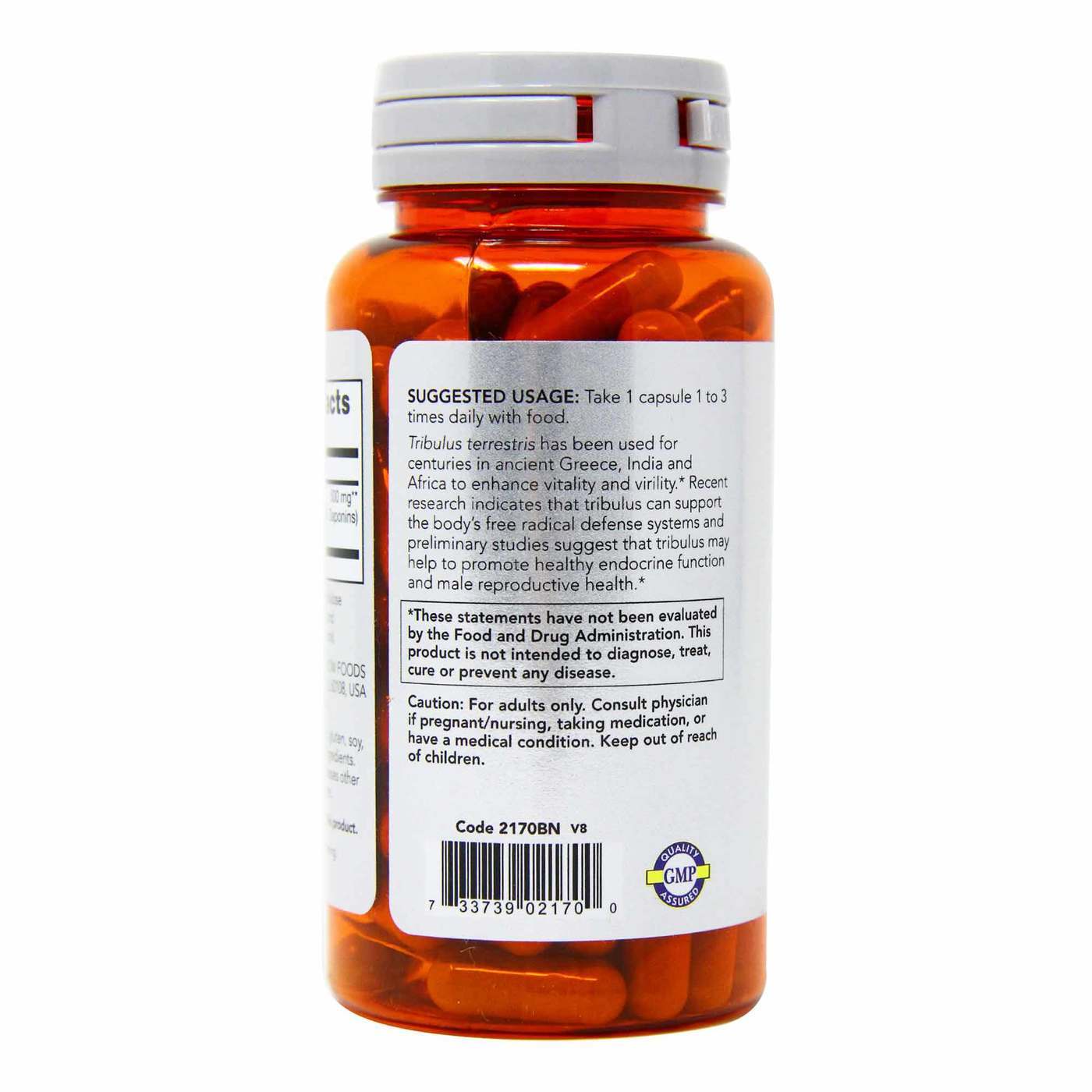 Comprar Now Foods, Tribulus 500 mg Mínimo 45% de saponinas - 100 Cápsulas - Imagem 2