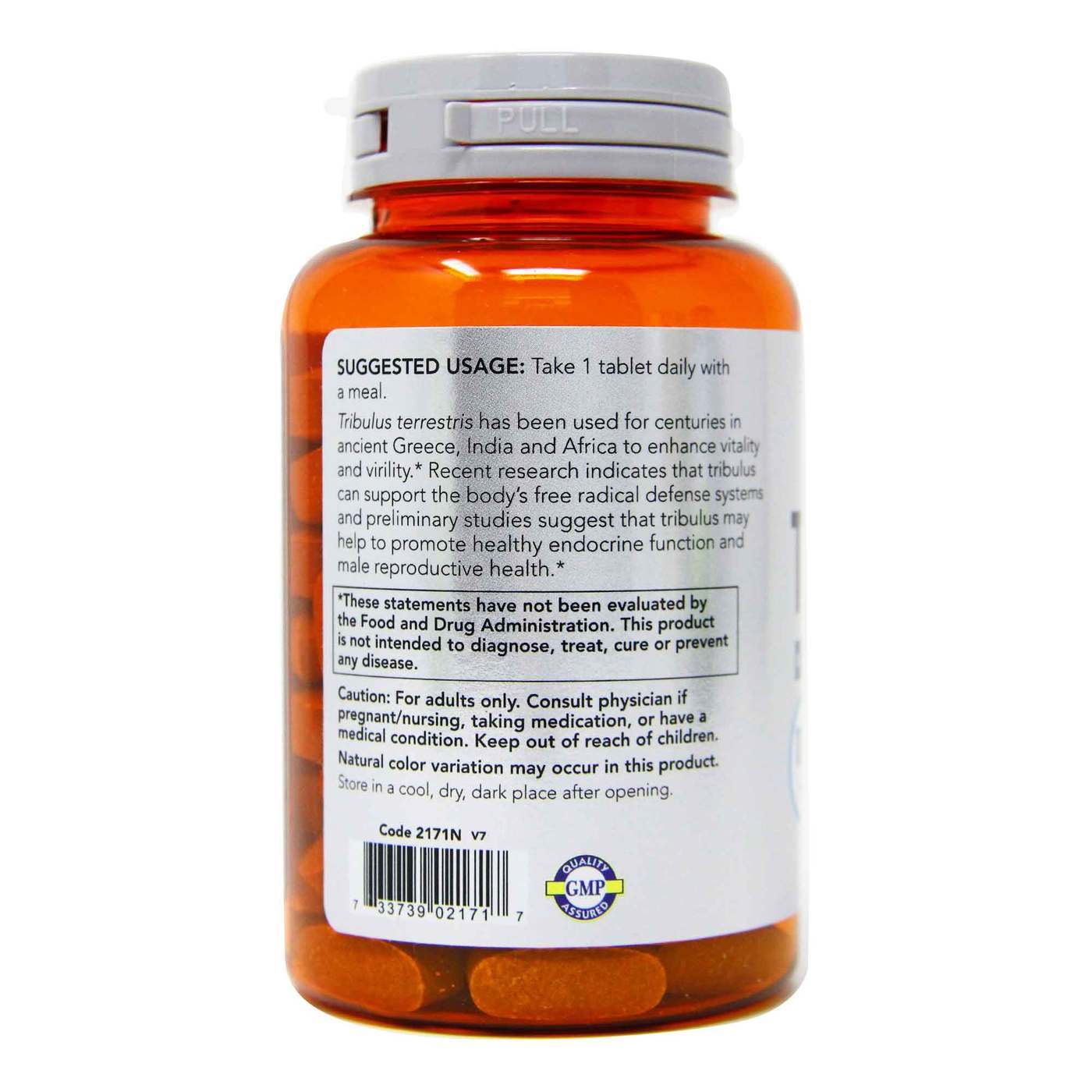 Comprar Now Foods, Tribulus 1000 mg - 90 Tabletes - Imagem 3