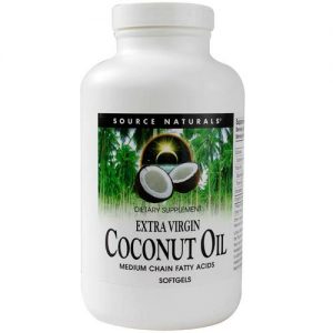 Comprar Source Naturals, Óleo de coco extra-virgem - 240 Cápsulas em gel
