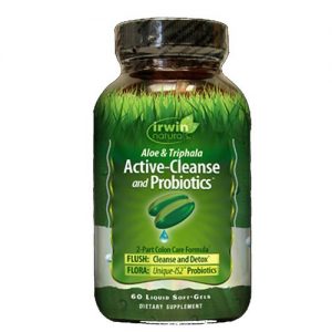 Comprar Irwin Naturals, Aloe e Triphala - Limpeza Ativa e Probióticos - 60 Cápsulas em Gel Líquida