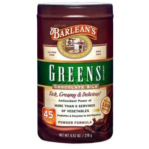 Comprar Barlean's, Greens Suplement Fórmula em Pó Orgânica, Chocolate Silk - 270 g
