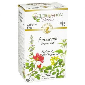 Comprar Celebration Herbals, Chá de Hortelã-Pimenta Orgânica - 24 Saquinhos de Chá