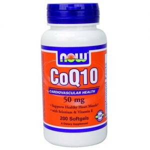 Comprar CoQ10 50 mg Vit. E e Selênio Now Foods 200 Cápsulas em Gel