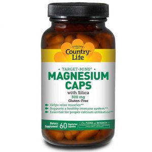 Comprar Country Life, Magnésio com Silício - 60 Cápsulas Vegetarianas