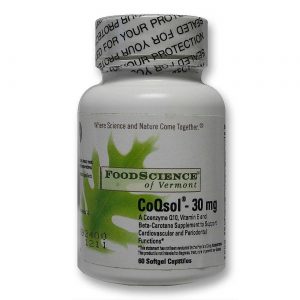 Comprar Food Science of Vermont, CoQsol 30 mg - 60 Cápsulas
