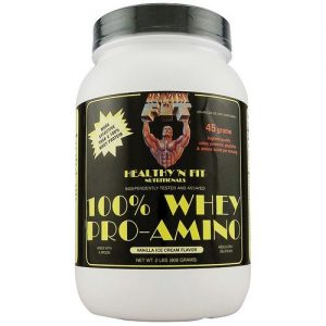 Comprar Healthy N Fit, 100% Whey Pro-Amino, Baunilha - 908 g (2 lbs)