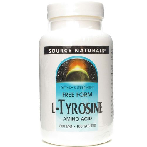 Comprar Source Naturals, L-tirosina - 100 Tabletes