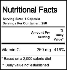 Comprar Kirkman Labs, Vitamina C - 250 mg - 250 Cápsulas Vegetarianas - Imagem 4