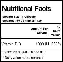 Comprar Kirkman Labs, Vitamina D-3 1,000 IU - 120 Cápsulas Vegetarianas - Imagem 4