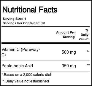 Comprar Ácido Pantotênico + Vitamina C Zahler 90 Cáps. - Imagem 2