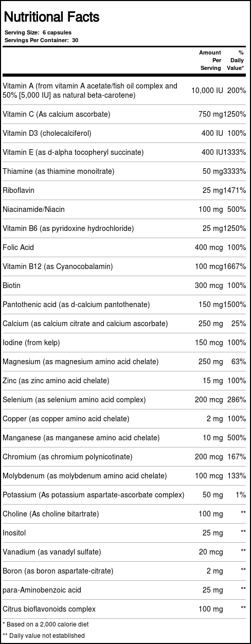 Comprar Douglas Labs Essential Basics - 180 Cápsulas - Imagem 2