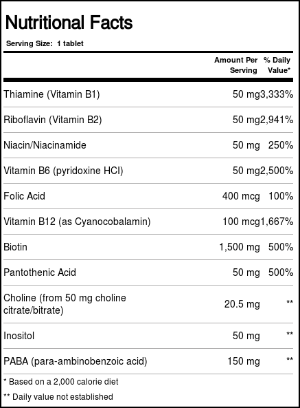 Comprar Douglas Labs, Complexo-B Ultra - 100 Tabletes - Imagem 2