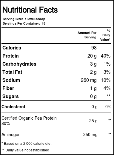 Comprar Paradise Ervas Pea Proteína, Sem sabor - 16 oz - Imagem 3