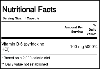 Comprar Bluebonnet Nutrition, Vitamina B-6 100 mg - 90 Cápsulas Vegetarianas - Imagem 3