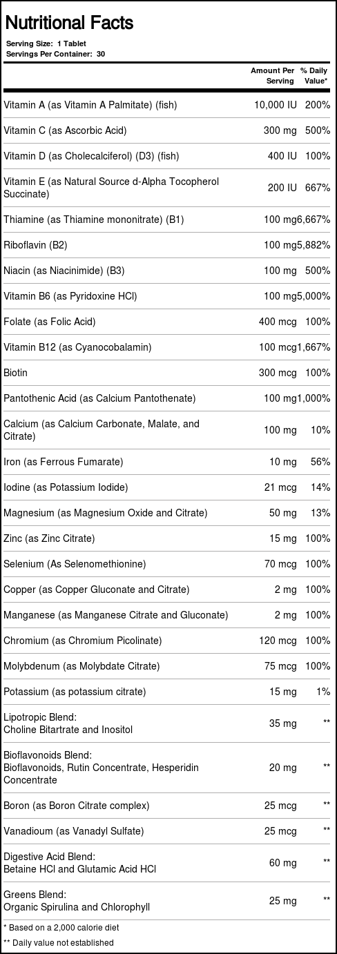 Comprar Nature's Life Poderoso mega Vite 30 Tabletes - Imagem 4