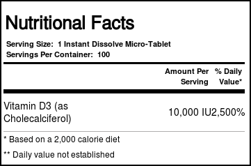 Comprar Superior Source, Vitamina D3 10.000 UI - 100 Tabletes Microlingual - Imagem 5