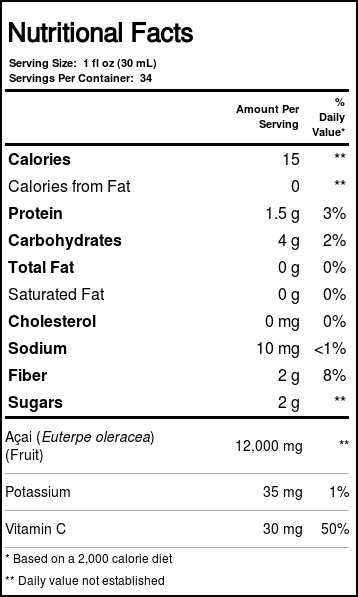 Comprar Dynamic Health Laboratories Açaí Orgânico Juice Mistura 33,8 onças fluidas - Imagem 3