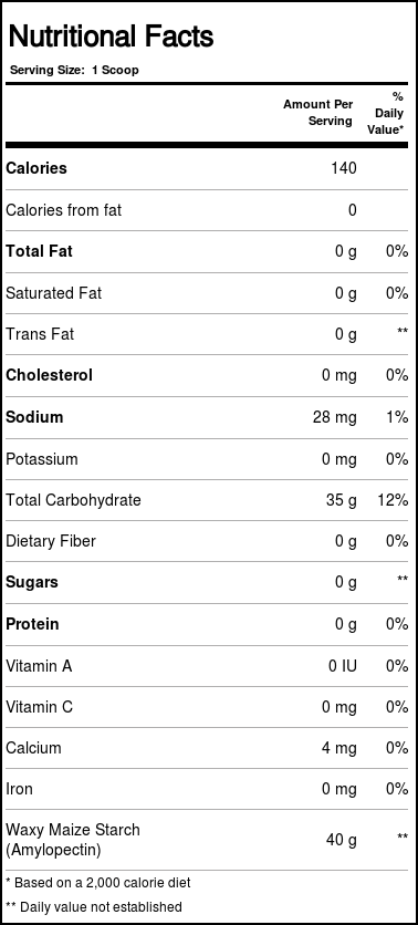 Comprar AllMax Nutrition Waxy Maize, Sem sabor - 4.4 lbs - Imagem 3