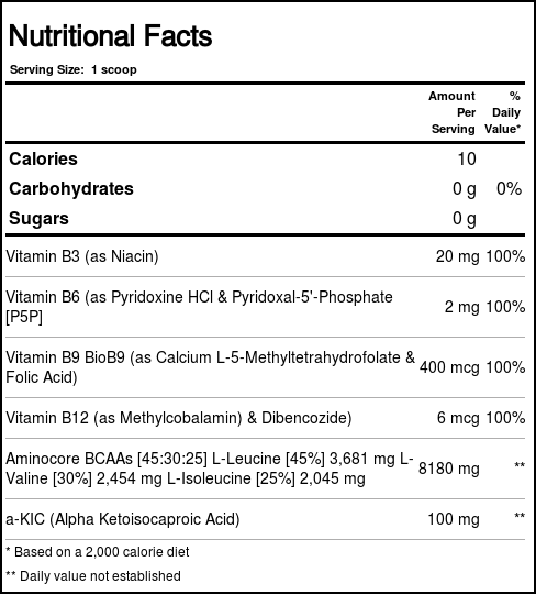 Comprar AllMax Nutrition Instantized BCAA Aminocore, Sem sabor - 13.1 oz - Imagem 3